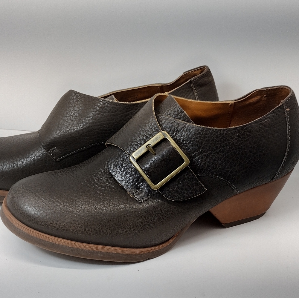 Korks by Kork Ease Grey Little Leather Monk Strap Booties l size 8 M - Picture 4 of 14